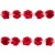 Тесьма плетеная "Рюш", упак. 9,14 м, цвет красный - купить в Костроме. Цена: 46.82 руб.
