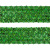 Тесьма с пайетками D4, шир. 35 мм/уп. 25+/-1 м, цвет зелёный - купить в Костроме. Цена: 1 308.30 руб.