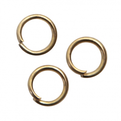 Кольцо  соединительное для бижутерии 5 мм, цв.-золото - купить в Костроме. Цена: 0.44 руб.