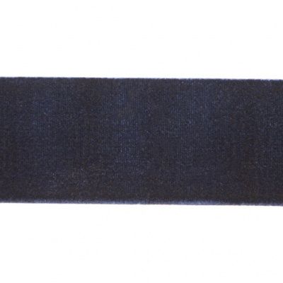Лента бархатная нейлон, шир.25 мм, (упак. 45,7м), цв.180-т.синий - купить в Костроме. Цена: 800.84 руб.