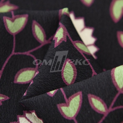 Плательная ткань "Фламенко" 10.1, 80 гр/м2, шир.150 см, принт растительный - купить в Костроме. Цена 241.49 руб.