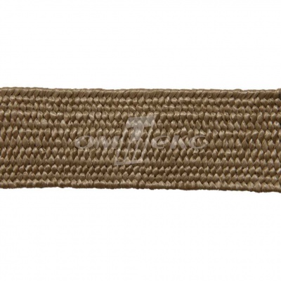 Тесьма отделочная полипропиленовая плетеная эластичная #2, шир. 40мм, цв.- соломенный - купить в Костроме. Цена: 50.99 руб.