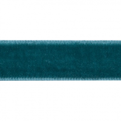 Лента бархатная нейлон, шир.12 мм, (упак. 45,7м), цв.65-изумруд - купить в Костроме. Цена: 392 руб.