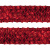Тесьма с пайетками 3, шир. 35 мм/уп. 25+/-1 м, цвет красный - купить в Костроме. Цена: 1 308.30 руб.