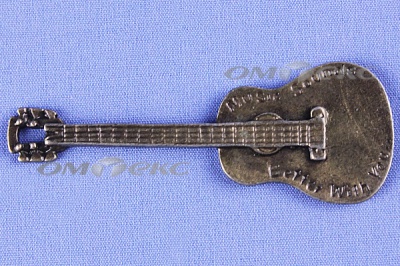 Декоративный элемент для творчества из металла "Гитара"  - купить в Костроме. Цена: 19.99 руб.