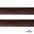 Кант атласный 074, шир. 12 мм (в упак. 65,8 м), цвет коричневый - купить в Костроме. Цена: 237.16 руб.