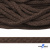 Шнур плетеный d-6 мм, 70% хлопок 30% полиэстер, уп.90+/-1 м, цв.1073-т.коричневый - купить в Костроме. Цена: 594 руб.