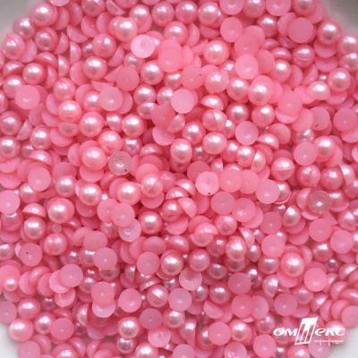 0404-5146-Полубусины пластиковые круглые "ОмТекс", 6 мм, (уп.50гр=840+/-5шт), цв.101-св.розовый - купить в Костроме. Цена: 63.86 руб.