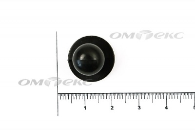 Пуговица поварская "Пукля", 10 мм, цвет чёрный - купить в Костроме. Цена: 2.03 руб.