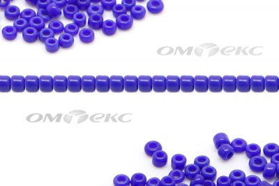 Бисер (ОS) 11/0 ( упак.100 гр) цв.48 - синий - купить в Костроме. Цена: 48 руб.