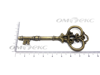 Декоративный элемент для творчества из металла "Ключ"8,5 см  - купить в Костроме. Цена: 26.93 руб.