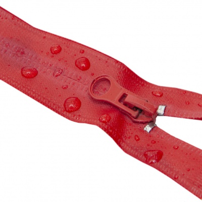Молния водонепроницаемая PVC Т-7, 20 см, неразъемная, цвет (820)-красный - купить в Костроме. Цена: 21.56 руб.