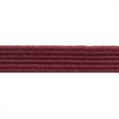 Резиновые нити с текстильным покрытием, шир. 6 мм ( упак.30 м/уп), цв.- 88-бордо - купить в Костроме. Цена: 155.22 руб.