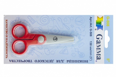 Ножницы G-508 детские 130 мм - купить в Костроме. Цена: 118.32 руб.
