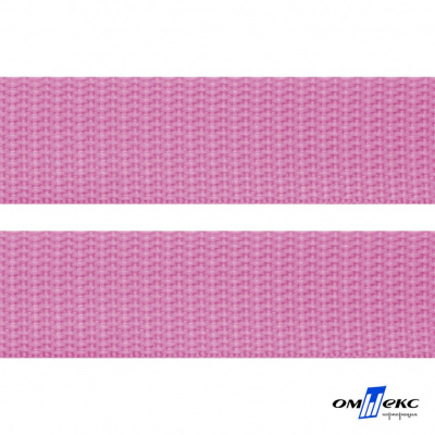 Розовый- цв.513-Текстильная лента-стропа 550 гр/м2 ,100% пэ шир.30 мм (боб.50+/-1 м) - купить в Костроме. Цена: 475.36 руб.
