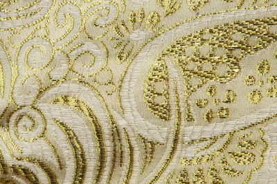 Ткань костюмная жаккард №5, 140 гр/м2, шир.150см, цвет золото - купить в Костроме. Цена 383.29 руб.