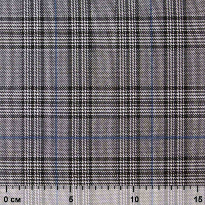 Ткань костюмная "Клер" 80% P, 16% R, 4% S, 200 г/м2, шир.150 см,#3 цв-серый/синий - купить в Костроме. Цена 412.02 руб.