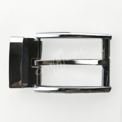 Пряжка металлическая для мужского ремня 845005А#2 (шир.ремня 40 мм), цв.-никель - купить в Костроме. Цена: 110.29 руб.