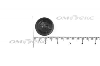 51820/15 мм (2 пр)  черные пуговицы - купить в Костроме. Цена: 0.87 руб.