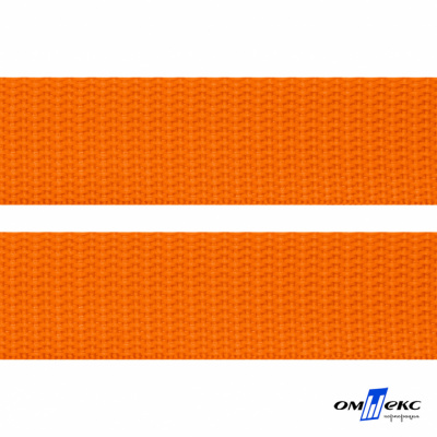 Оранжевый - цв.523 - Текстильная лента-стропа 550 гр/м2 ,100% пэ шир.50 мм (боб.50+/-1 м) - купить в Костроме. Цена: 797.67 руб.