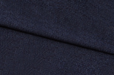Ткань джинсовая №96, 160 гр/м2, шир.148см, цвет т.синий - купить в Костроме. Цена 350.42 руб.
