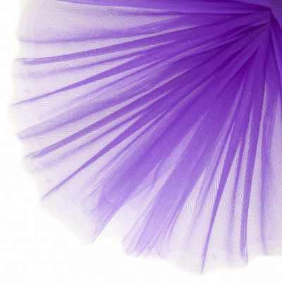 Фатин матовый 16-85, 12 гр/м2, шир.300см, цвет фиолетовый - купить в Костроме. Цена 96.31 руб.