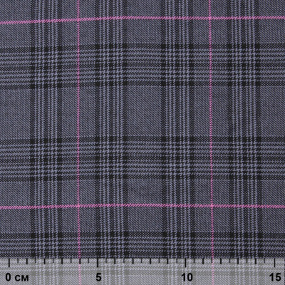 Ткань костюмная "Клер" 80% P, 16% R, 4% S, 200 г/м2, шир.150 см,#7 цв-серый/розовый - купить в Костроме. Цена 412.02 руб.