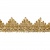 Тесьма металлизированная 0384-0240, шир. 40 мм/уп. 25+/-1 м, цвет золото - купить в Костроме. Цена: 490.74 руб.