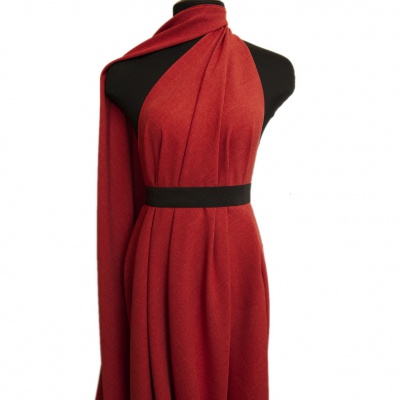 Ткань костюмная габардин "Меланж" 6121А, 172 гр/м2, шир.150см, цвет терракот - купить в Костроме. Цена 299.21 руб.