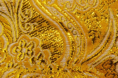 Ткань костюмная жаккард №12, 140 гр/м2, шир.150см, цвет жёлтый - купить в Костроме. Цена 383.29 руб.