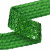 Тесьма с пайетками D4, шир. 35 мм/уп. 25+/-1 м, цвет зелёный - купить в Костроме. Цена: 1 321.65 руб.