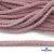 Шнур плетеный d-6 мм круглый, 70% хлопок 30% полиэстер, уп.90+/-1 м, цв.1087-розовый - купить в Костроме. Цена: 594 руб.