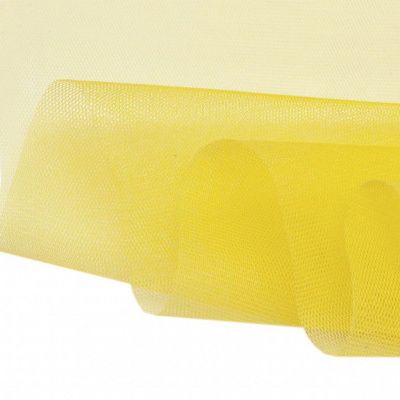 Фатин жесткий 16-68, 22 гр/м2, шир.180см, цвет жёлтый - купить в Костроме. Цена 89.29 руб.