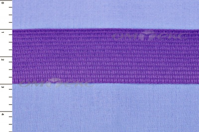 Окантовочная тесьма №0225, шир. 22 мм (в упак. 100 м), цвет фиолет - купить в Костроме. Цена: 271.60 руб.