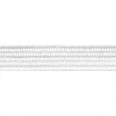 Резиновые нити с текстильным покрытием, шир. 6 мм (182 м/уп), цв.-белый - купить в Костроме. Цена: 705.59 руб.