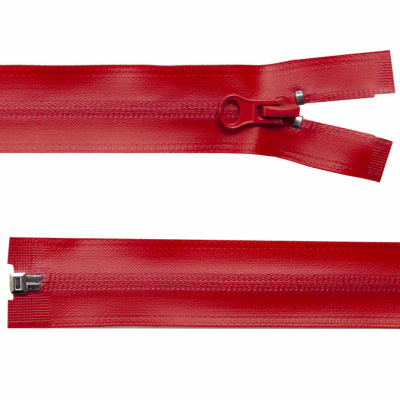 Молния водонепроницаемая PVC Т-7, 60 см, разъемная, цвет (820) красный - купить в Костроме. Цена: 49.39 руб.