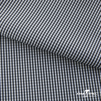 Ткань сорочечная Клетка Виши, 115 г/м2, 58% пэ,42% хл, шир.150 см, цв.6-черный, (арт.111) - купить в Костроме. Цена 306.69 руб.
