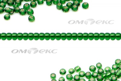 Бисер (SL) 11/0 ( упак.100 гр) цв.27В - зелёный - купить в Костроме. Цена: 53.34 руб.