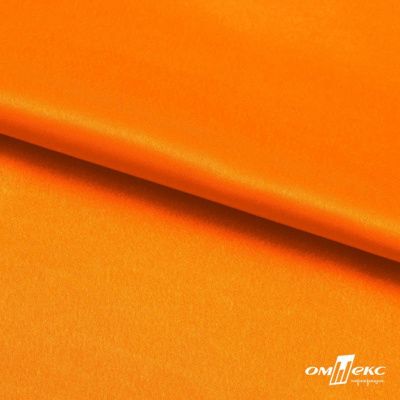 Поли креп-сатин 15-1263, 125 (+/-5) гр/м2, шир.150см, цвет оранжевый - купить в Костроме. Цена 155.57 руб.