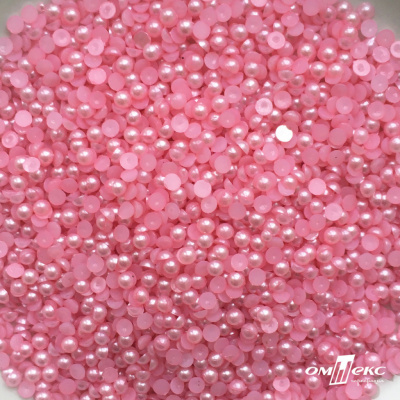 0404-5146G-Полубусины пластиковые круглые "ОмТекс", 4 мм, (уп.50гр=2500+/-10шт), цв.101-св.розовый - купить в Костроме. Цена: 63.50 руб.