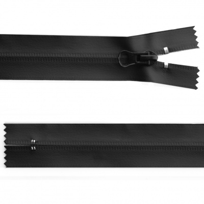 Молния водонепроницаемая PVC Т-7, 20 см, неразъемная, цвет чёрный - купить в Костроме. Цена: 21.56 руб.