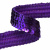 Тесьма с пайетками 12, шир. 20 мм/уп. 25+/-1 м, цвет фиолет - купить в Костроме. Цена: 778.19 руб.