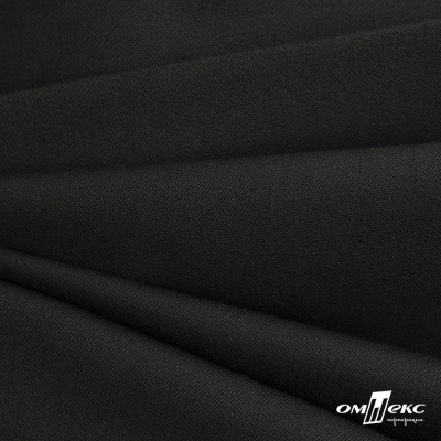 Костюмная ткань с вискозой "Диана", 260 гр/м2, шир.150см, цвет чёрный - купить в Костроме. Цена 434.07 руб.