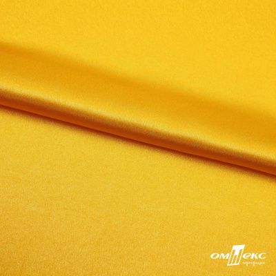 Поли креп-сатин 13-0859, 125 (+/-5) гр/м2, шир.150см, цвет жёлтый - купить в Костроме. Цена 155.57 руб.