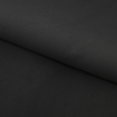 Костюмная ткань "Элис", 220 гр/м2, шир.150 см, цвет чёрный - купить в Костроме. Цена 308 руб.