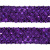 Тесьма с пайетками 12, шир. 35 мм/уп. 25+/-1 м, цвет фиолет - купить в Костроме. Цена: 1 308.30 руб.