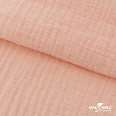 Ткань Муслин, 100% хлопок, 125 гр/м2, шир. 140 см #201 цв.(18)-розовый персик - купить в Костроме. Цена 464.97 руб.
