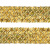 Тесьма с пайетками D16, шир. 35 мм/уп. 25+/-1 м, цвет золото - купить в Костроме. Цена: 1 281.60 руб.