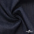 Ткань костюмная "Джинс" с начесом, 320 г/м2, 80% хлопок 20%полиэстер, шир. 160 см, т.синий - купить в Костроме. Цена 492.24 руб.