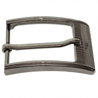 Пряжка металлическая для мужского ремня SC035#7 (шир.ремня 40 мм), цв.-тем.никель - купить в Костроме. Цена: 43.93 руб.